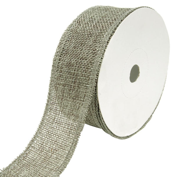 Loose Weave Faux Jute Ribbon, Smoke, 1-1/2-Inch, 10-Yards