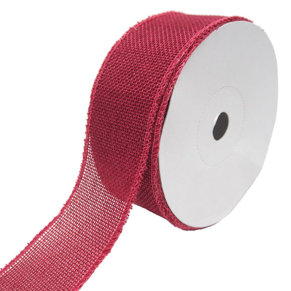 Loose Weave Faux Jute Ribbon, Fuchsia, 1-1/2-Inch, 10-Yards