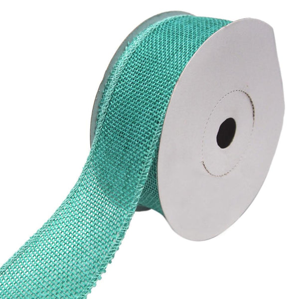 Loose Weave Faux Jute Ribbon, Robin's Egg Blue, 1-1/2-Inch, 10-Yards