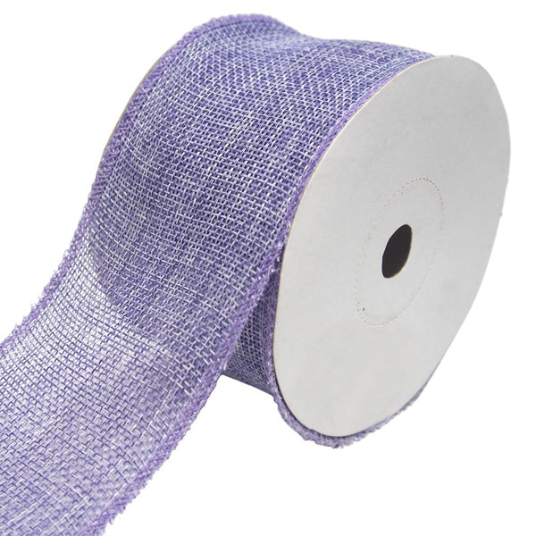 Loose Weave Faux Jute Ribbon, Lavender, 2-1/2-Inch, 10-Yards