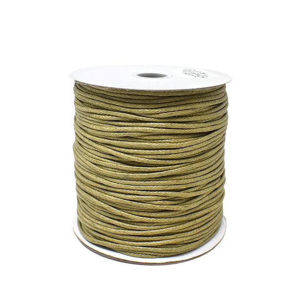 Waxed Cotton Cord, Tan, 1/16-Inch, 100-Yard