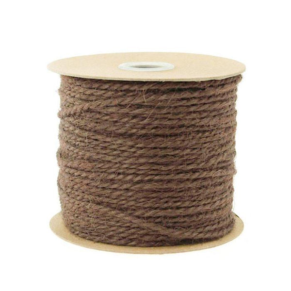 Jute Twine Cord Rope Ribbon, 1/16-Inch, 100 Yards, Dark Brown