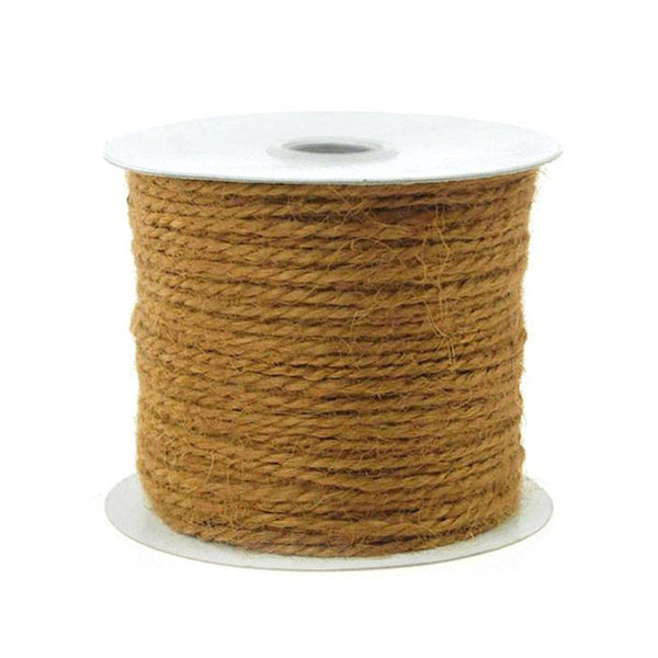 Jute Twine Cord Rope Ribbon, 1/16-Inch, 100 Yards, Light Brown