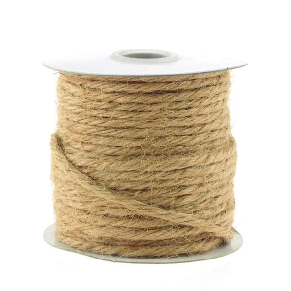 Jute Twine Cord Rope Ribbon, 1/8-Inch, 25 Yards, Natural