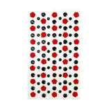 Rose and Flatback Gem Adhesive Rhinestone Stickers, 105-Piece