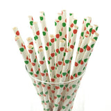 Large Dots Paper Straws, 7-3/4-inch, 25-Piece