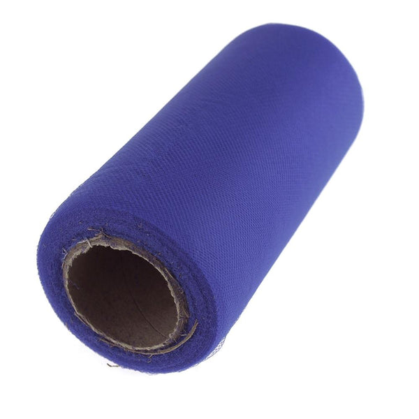 Premium American Tulle Spool Roll, Made in the USA, 6-Inch, 25 Yards, Royal Blue