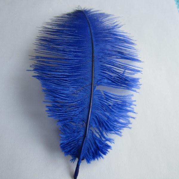 Ostrich Feather Decorative Centerpiece, 15-Inch, 1-Piece, Royal Blue