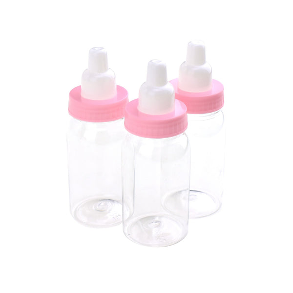 Mini Bottle Baby Shower Favors, 4-1/4-Inch, 3-Count, Pink