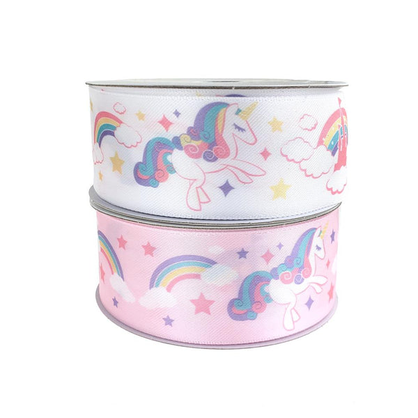 Dreamy Unicorn Satin Ribbon, 1-1/2-Inch, 10-Yard