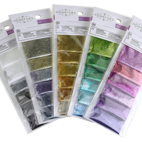 Superfine Glitter Assorted Color, 0.4-Ounces