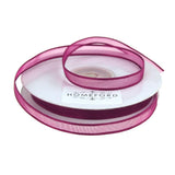 Satin-Edge Sheer Organza Ribbon, 3/8-Inch, 25 Yards