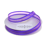 Satin-Edge Sheer Organza Ribbon, 3/8-Inch, 25 Yards