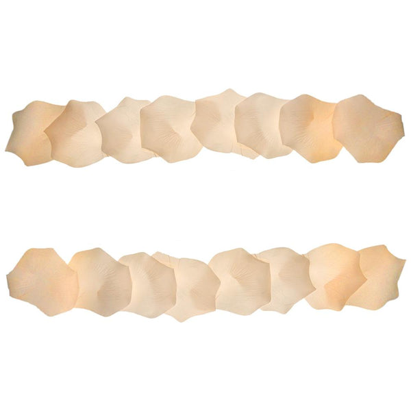 Jumbo Rose Petal Garland, Peach, 5-Feet, 3-Count