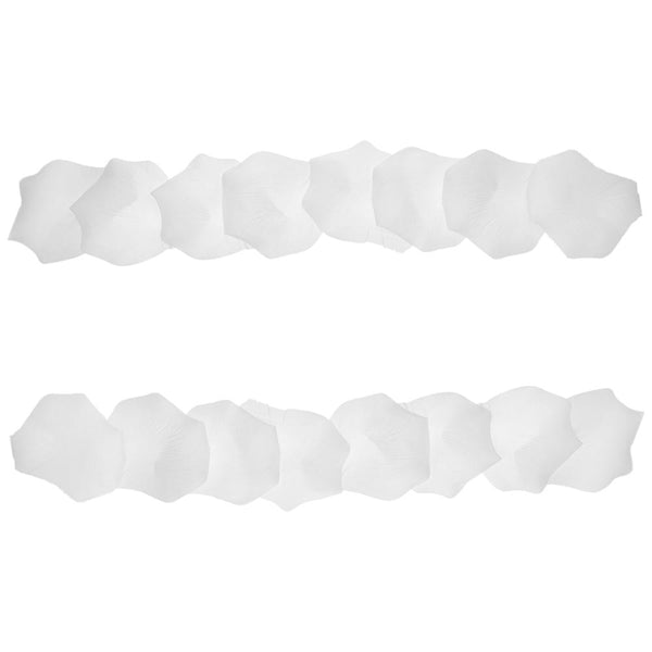 Jumbo Rose Petal Garland, White, 5-Feet, 3-Count