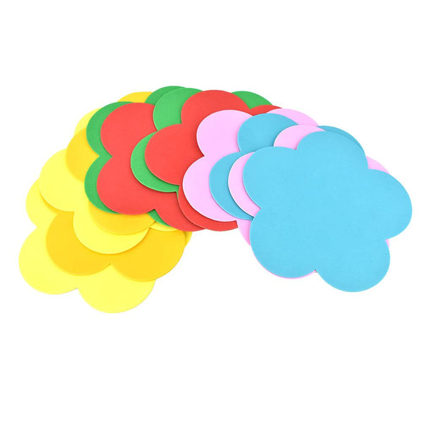 Foam Flower Shapes, 6-Inch, 12-Piece