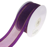 Gold-Lined Satin Edge Organza Ribbon, 1-1/2-Inch, 25-Yard