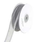 Silver Line Satin Edge Organza Ribbon, 25-Yard