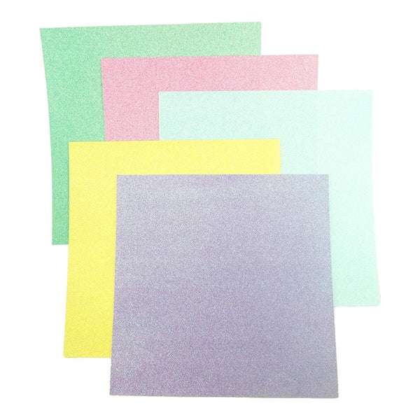 Glitter Card Stock Sheets, Assorted, 12-Inch, 5-Piece