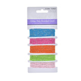 Glitter Poly-Braided Cord Trim, 5-Piece