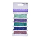 Glitter Poly-Braided Cord Trim, 5-Piece