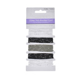 Glitter Poly-Braided Cord Trim, 5-Piece