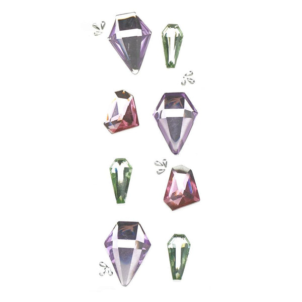 Gemstone Bling Accent Stickers, 12-Piece