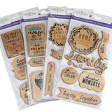 Inspirational 3D Wood Stickers, 6-Count