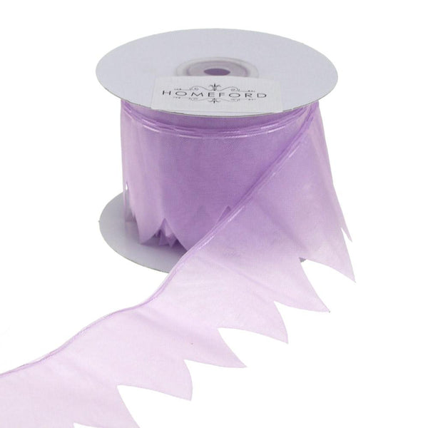 Star Pouch Pull Bow Organza Ribbon, 2-Inch, 10 Yards, Lavender