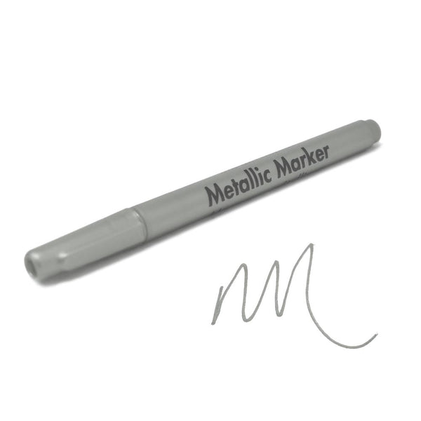 Metallic Marker 0.7mm Extra Fine Point, 5-1/2-Inch, Silver