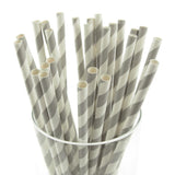 Candy Striped Paper Straws, 7-3/4-inch, 25-Piece