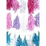 Tissue Tassel Garland, 10-Inch, 15-Feet