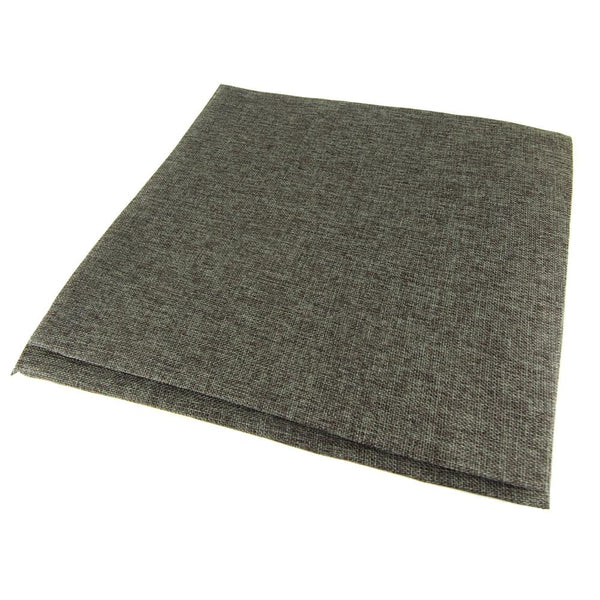 Faux Jute Square Table Overlay, Dark Grey, 56-Inch