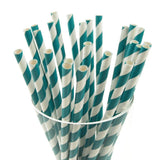 Candy Striped Paper Straws, 7-3/4-inch, 25-Piece