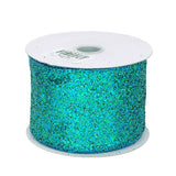 Glitter Christmas Ribbon Wired Edge, 2-1/2-Inch, 10 Yards