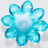 Sunflower Acrylic Crystal Flower, 1-3/4-inch, 6-Piece