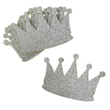 Glitter Foam Crown Cut-Outs, 4-1/2-Inch, 10-Count