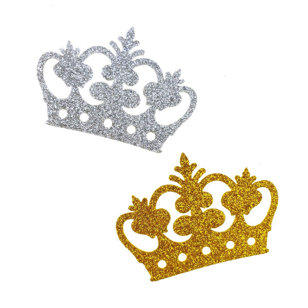 Glitter Foam Royal Crown Cut-outs, 2-3/4-Inch, 10-Count