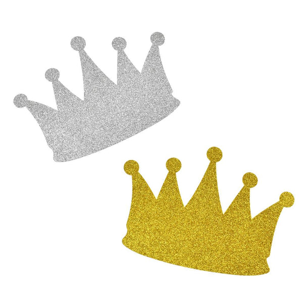 EVA Glitter Foam Crown Cut-Outs, 7-3/4-Inch, 10-Count