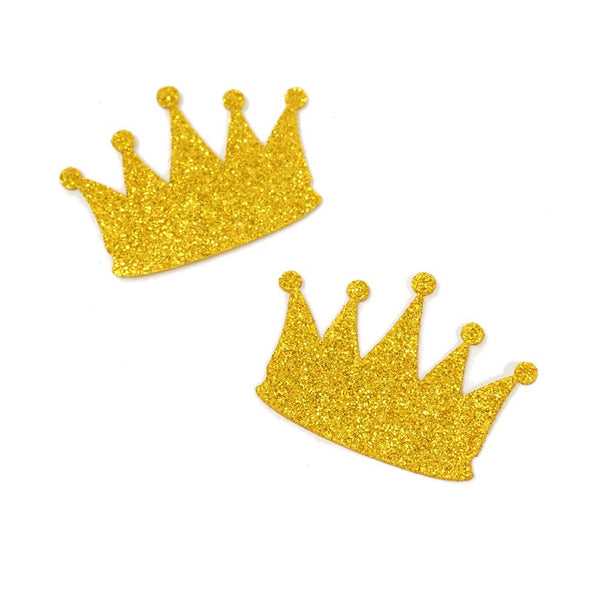 EVA Glitter Foam Crown Cut-Outs, Gold, 2-1/2-Inch, 10-Count