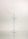 Clear Glass Wine Candle Holder Table Centerpiece