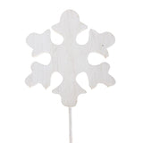 Holiday Snowflake Wooden Sticks, White, 16-Inch, 3-Count