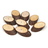 Rustic Round Angled Natural Wood Slices, 2-1/3-Inch, 8-Count