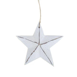 Star Wooden Christmas Ornament, 3-1/2-Inch