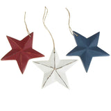 Star Wooden Christmas Ornament, 3-1/2-Inch