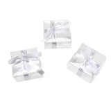 Party PVC Favor Box with Ribbon, Clear, 2-Inch, 3-Count