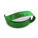 Sparkling Glitter Holiday Christmas Ribbon Wired Edge, 5/8-Inch, 10 Yards