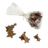 Christmas Tree Wooden Cutouts, 3 Sizes, 30 Piece