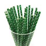 Small Dots Paper Straws, 7-3/4-inch, 25-Piece