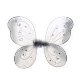 Organza Nylon Butterfly Wings with Glitters, 12-Inch